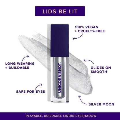 Bounce Silver Liquid Glitter Eyeshadow