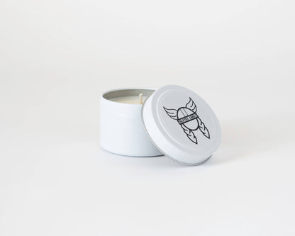 Black Violet + Saffron Tin