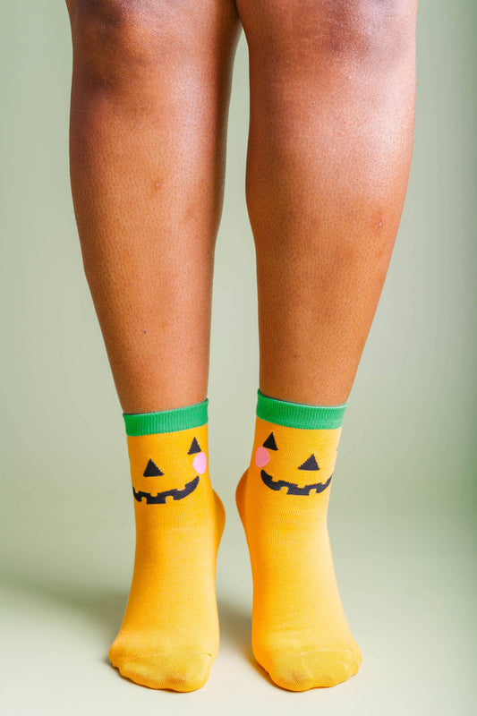 Jack O' Lantern Ankle Socks