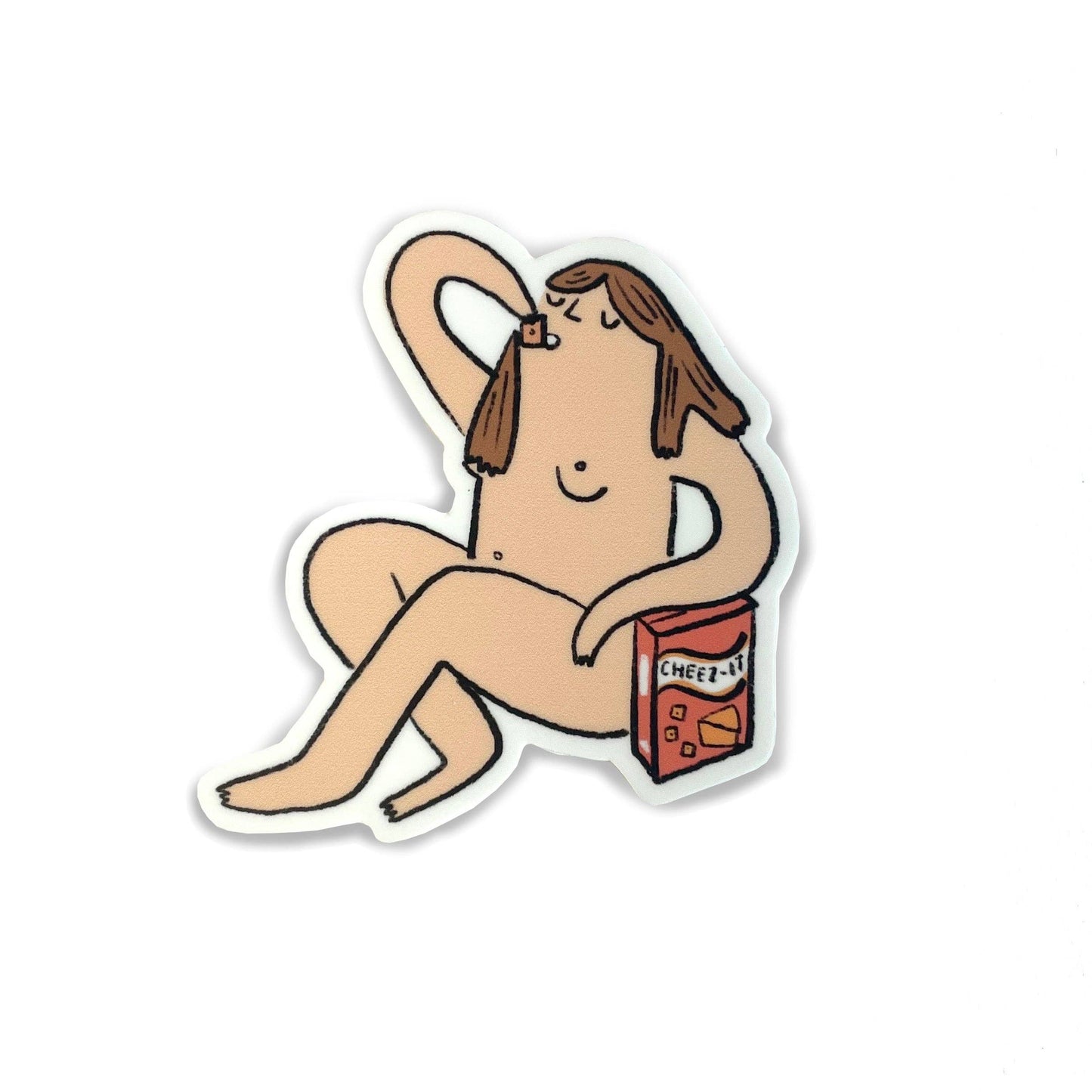 Cheez It Nude Sticker