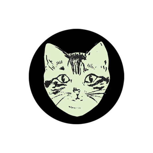 Glow in the Dark Cat Button