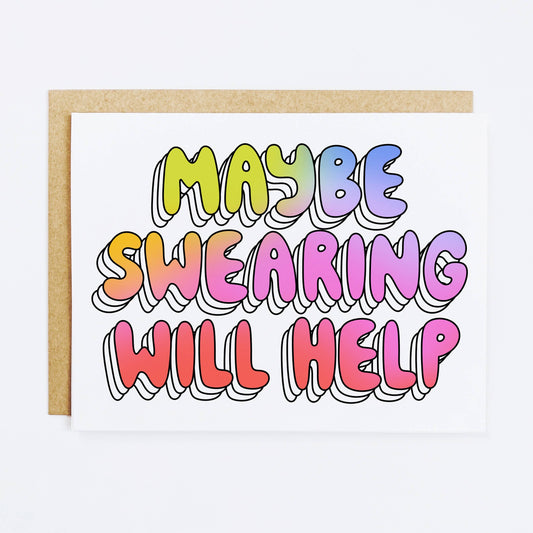 Swearing Will Help Card