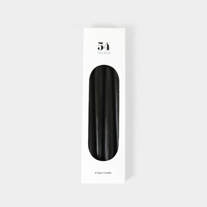 Black 10" Taper Candles