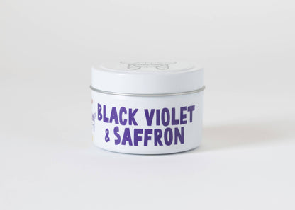 Black Violet + Saffron Tin