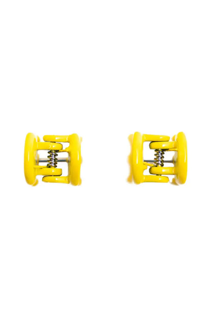 Lemon Mini Claw Hoop Earrings