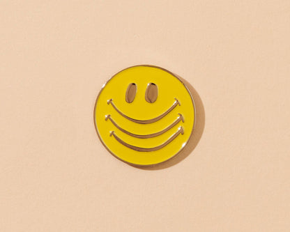 Smiley Face Enamel Pin