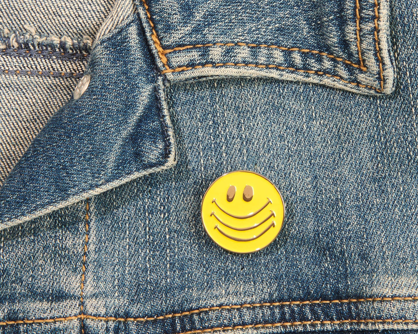 Smiley Face Enamel Pin