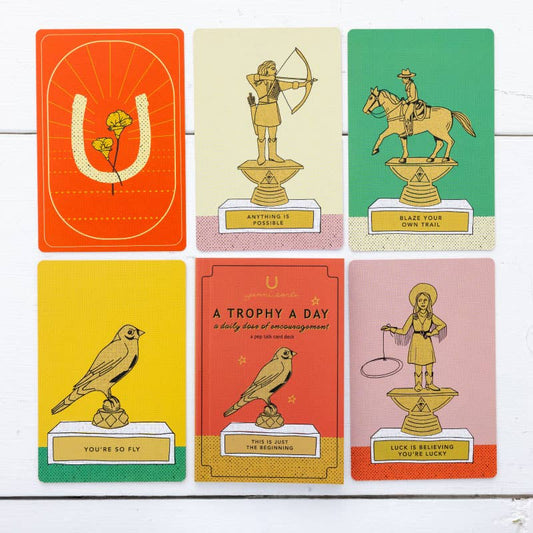 A Trophy A Day - Pep Talk Oracle Card Deck