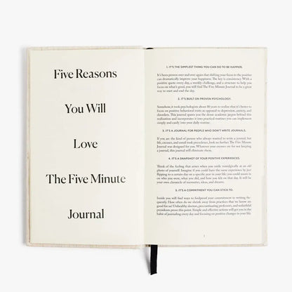 The Five Minute Journal - Daily Guided Gratitude