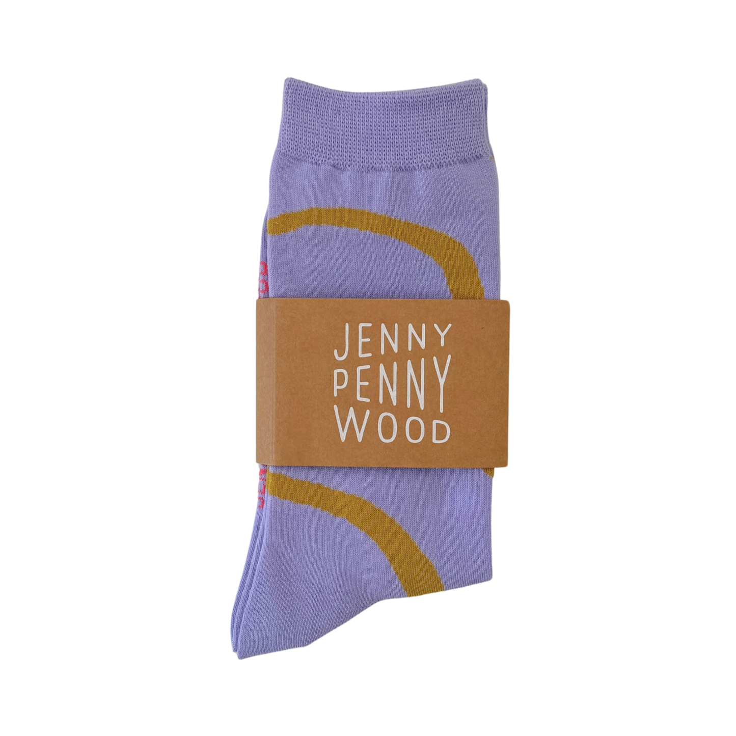 Gold & Lavender Ziggy Socks