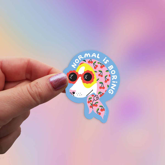 Normal is Boring Vinyl Sticker