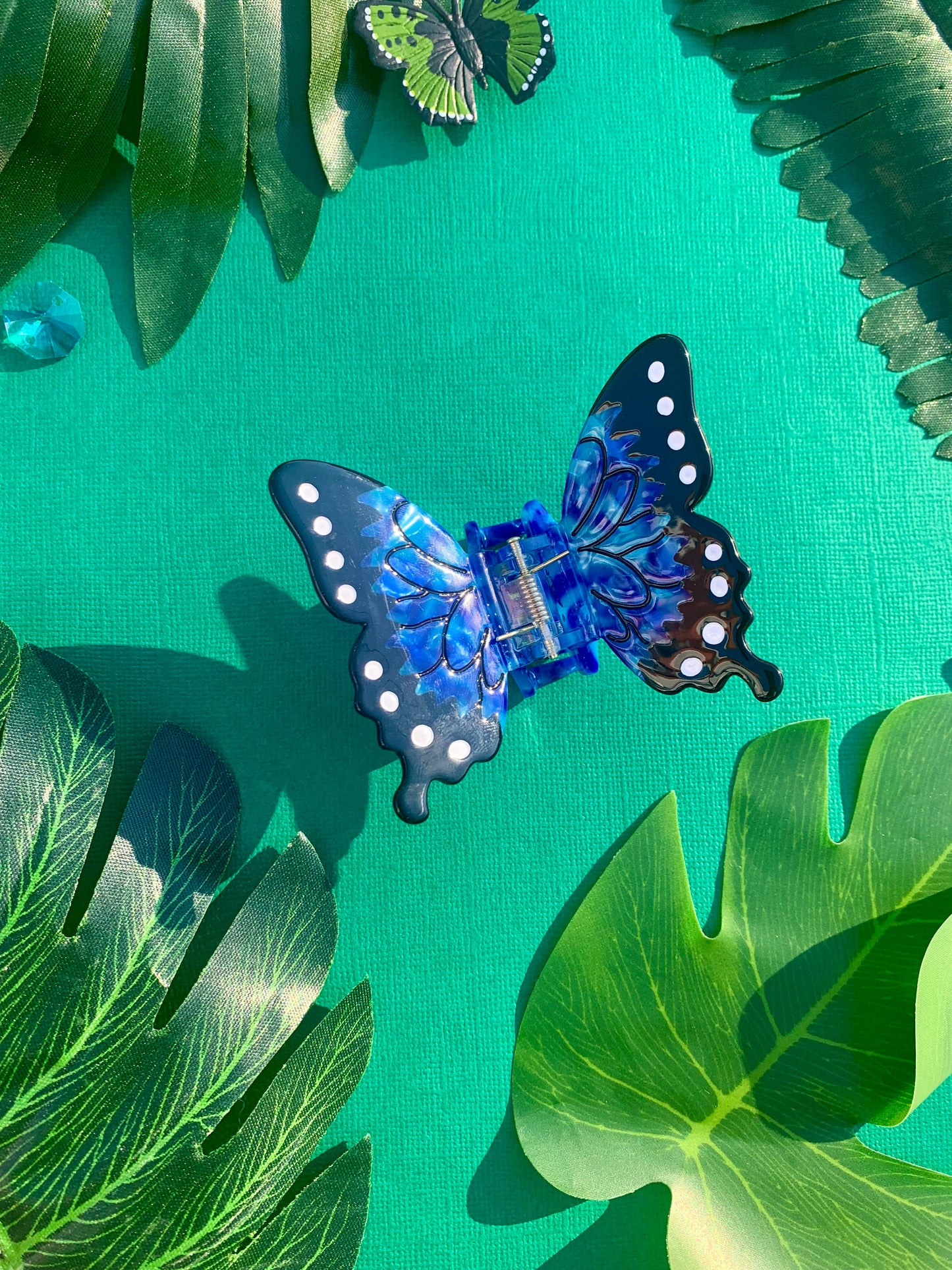 Blue Morpho Hair Claw