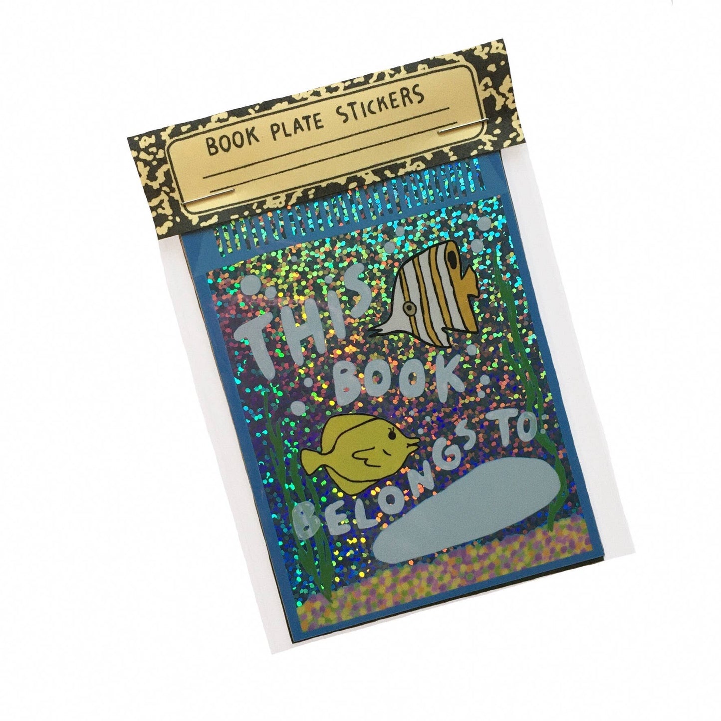 Glitter Book Plate Stickers