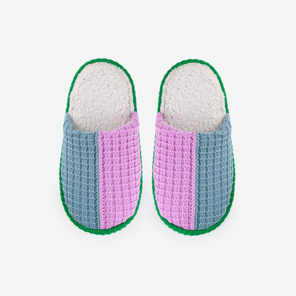 Stone Blue Lilac Slide Slippers