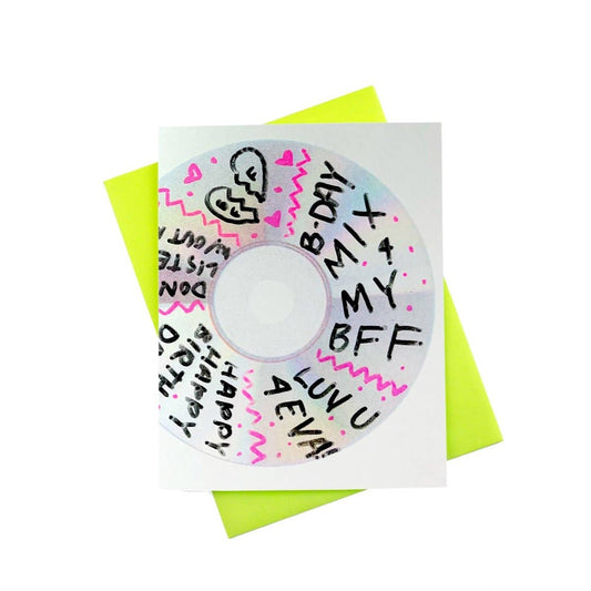 Burned CD Birthday Card