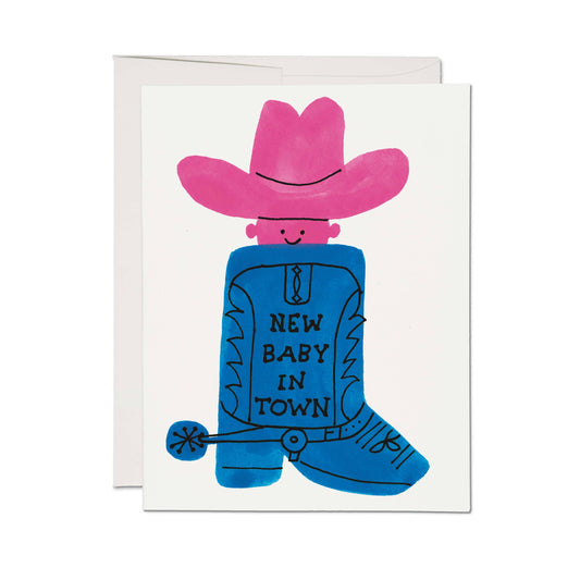 Baby Boot Greeting Card