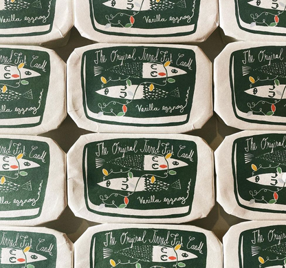 Vanilla Eggnog Tinned Fish Candle