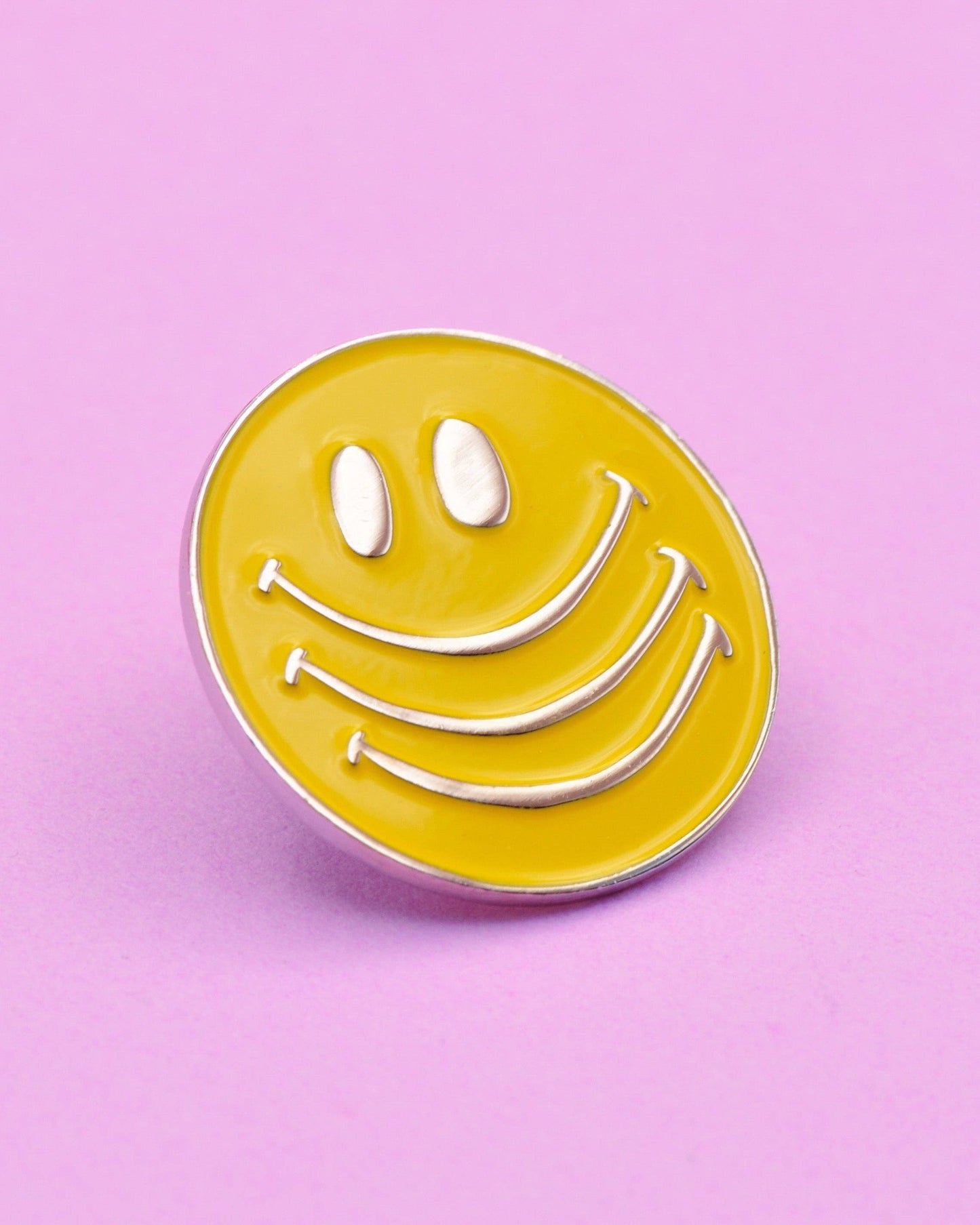 Smiley Face Enamel Pin