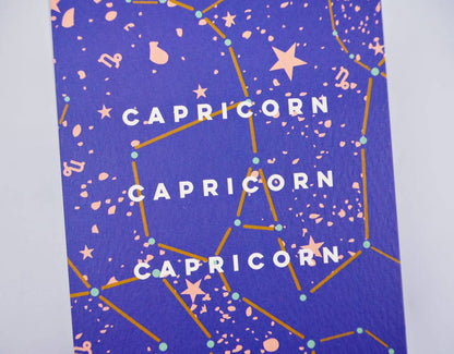 Cosmic Capricorn Birthday Card