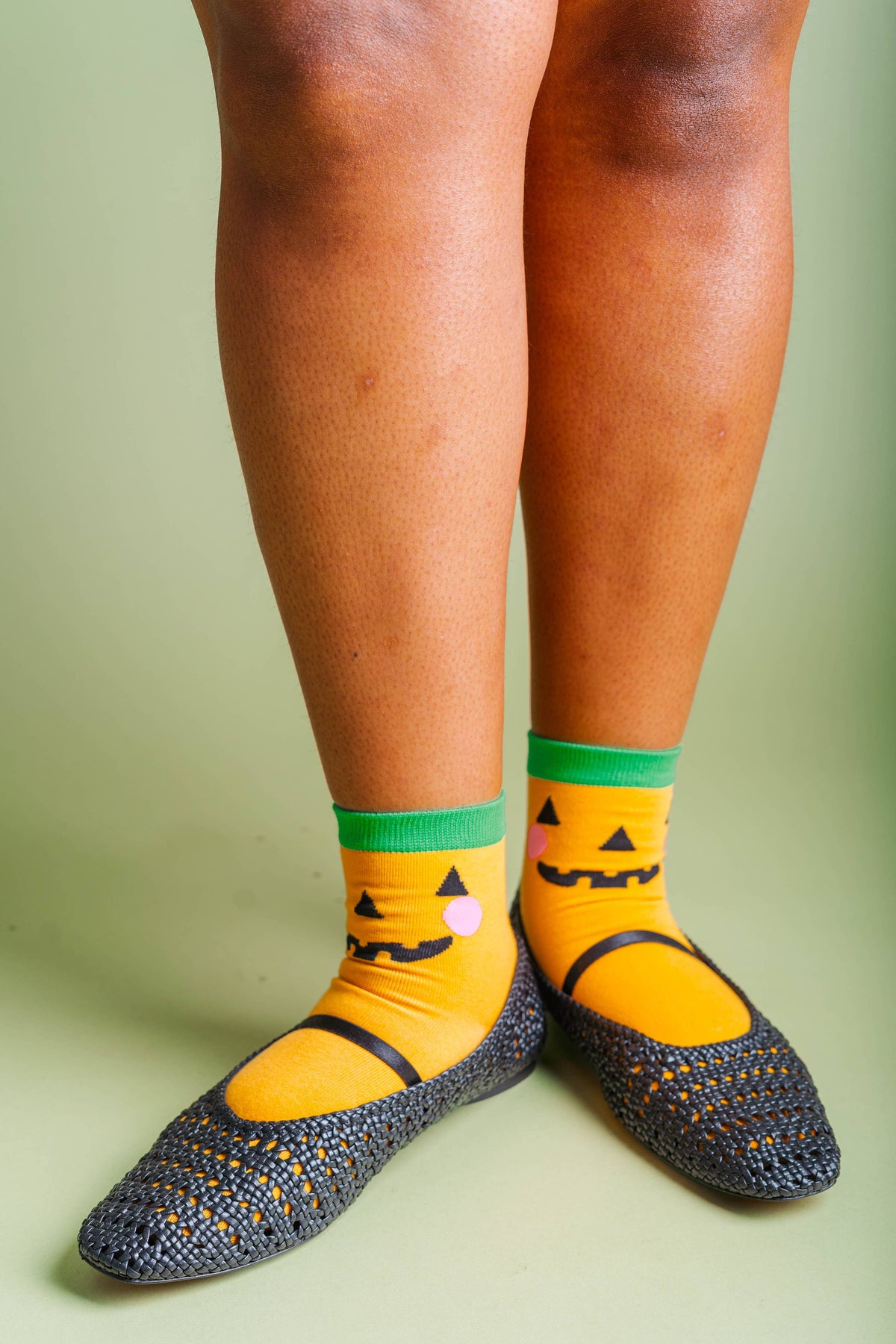 Jack O' Lantern Ankle Socks