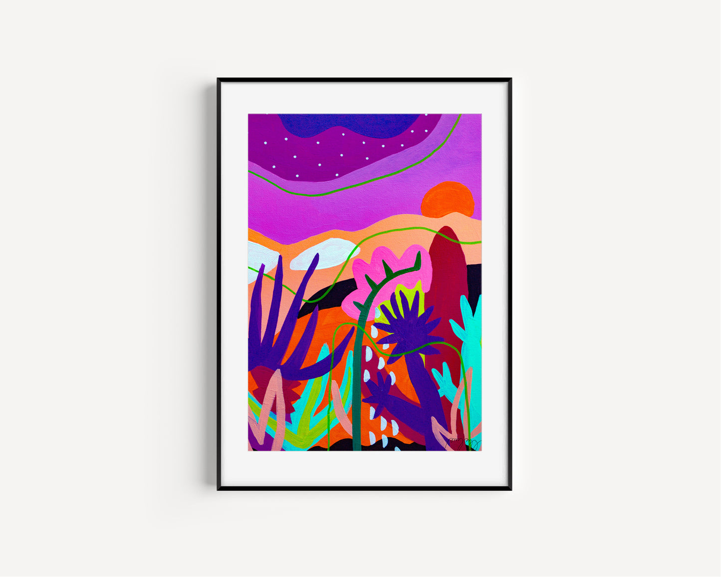 Dawn in the Desert Framed Art Print