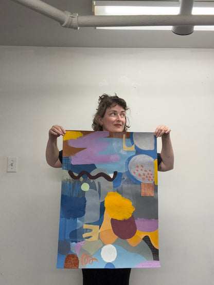 "North Shore Line" Original Painting - FREE SHIPPING