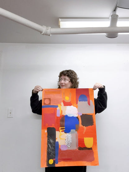 "South Shore Line" Original Painting - FREE SHIPPING