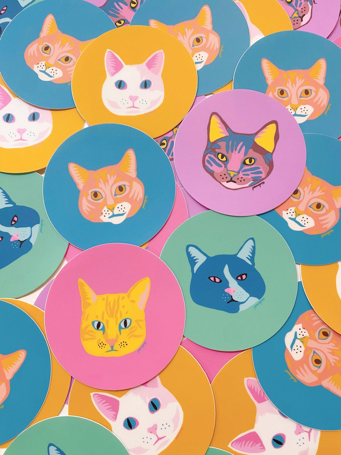 Ponno Cat Stickers