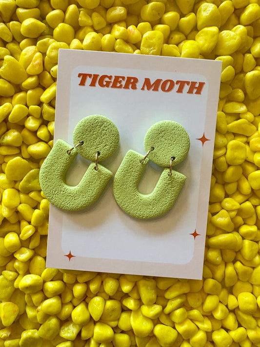 Mini Gia Earrings in Bright Green