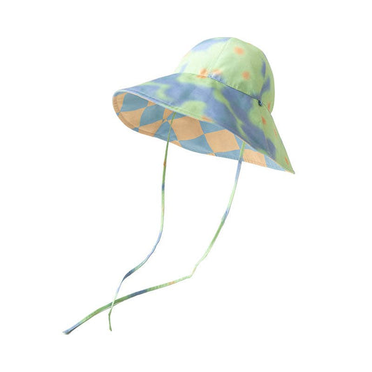 Aqua Green Reversible Summer Hat