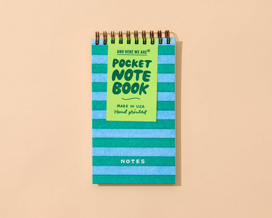 Blue-Green Pocket Size Spiral Notebook