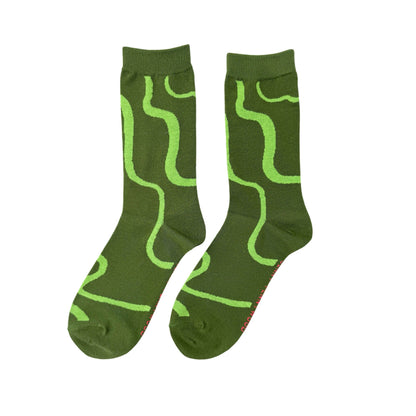 Lime & Moss Ziggy Socks