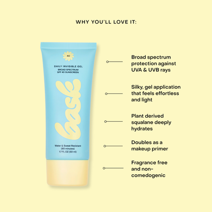 Bask SPF 40 Invisible Gel Sunscreen