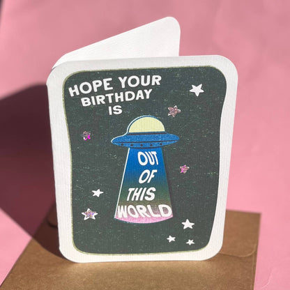 Out of this World Birthday Card
