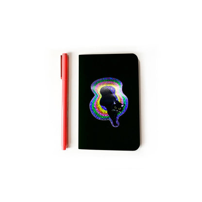 Space Portal Cat Glitter sticker