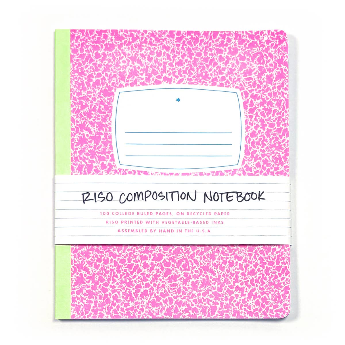 Pink Riso Composition Notebook