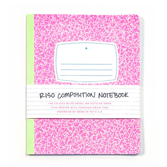 Pink Riso Composition Notebook