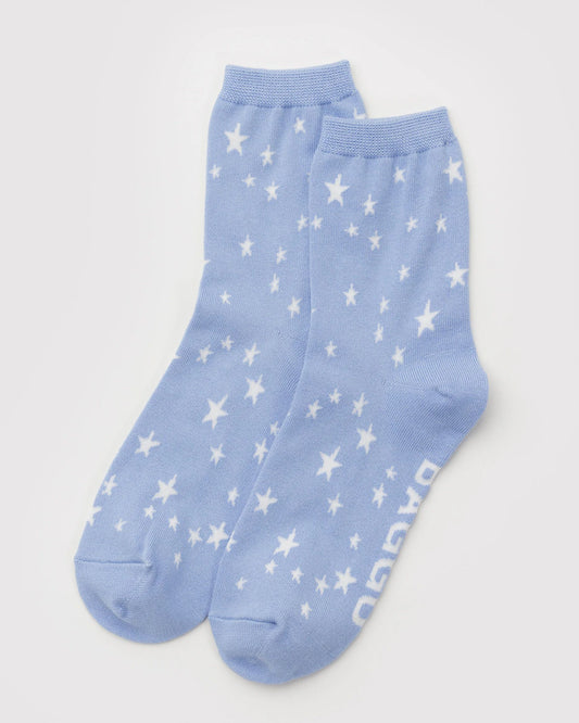 Blue Star Crew Sock