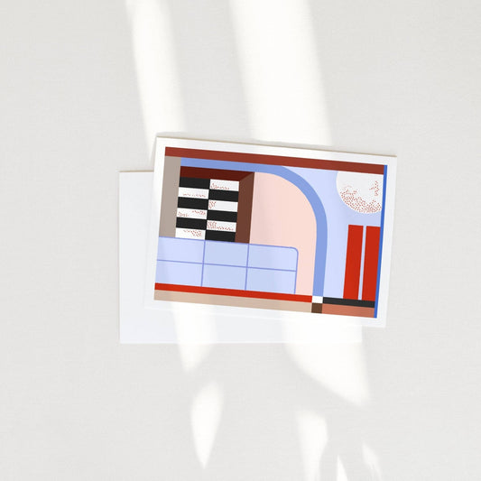 Geometric Art Postcard