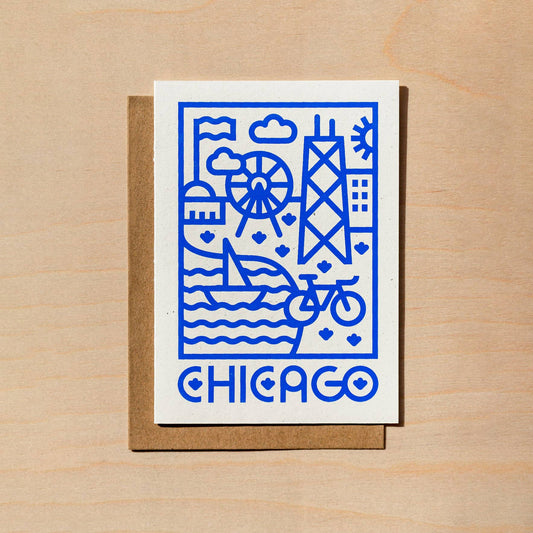 Chicago Lake Shore Greeting Card
