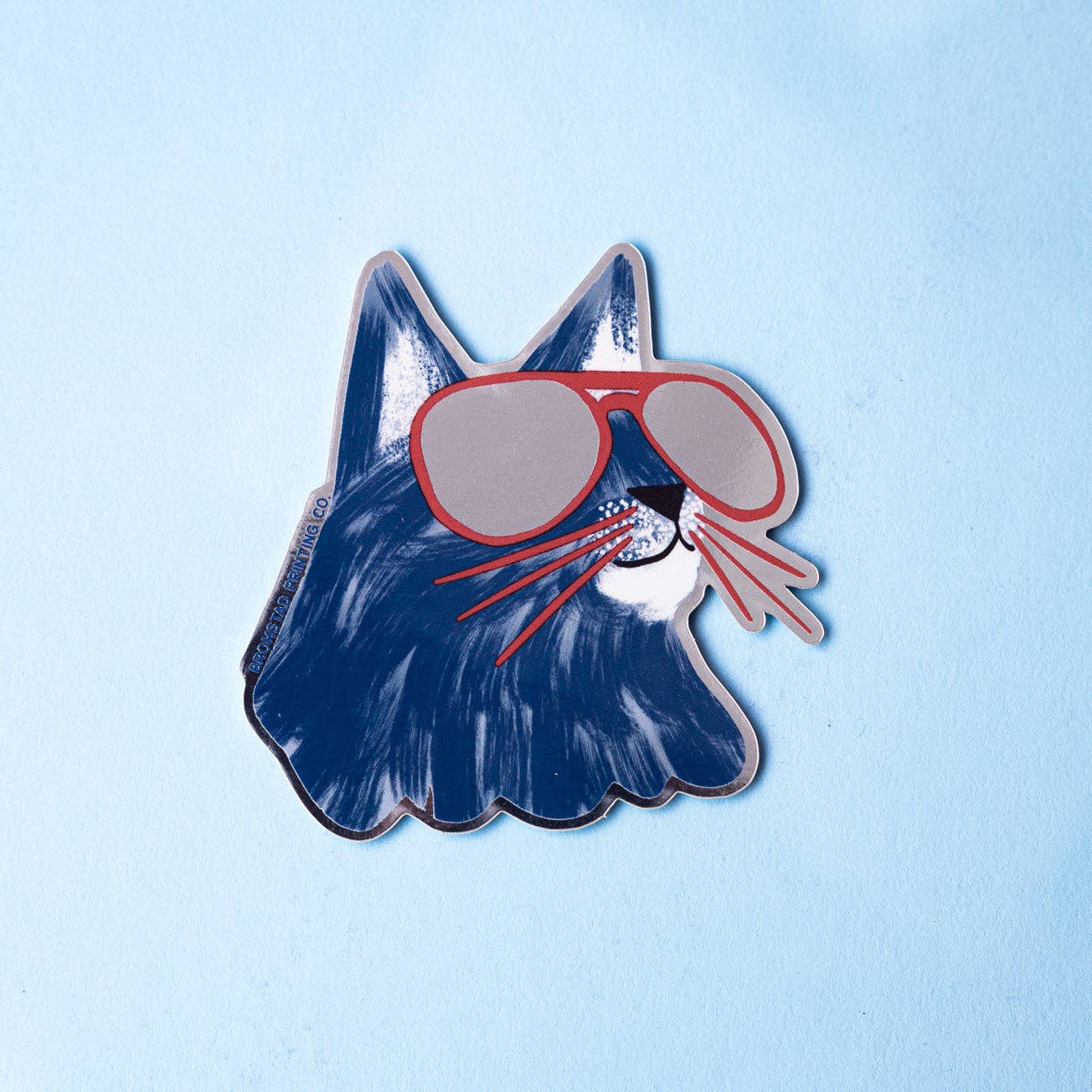 Aviators Cat Mirror Sticker