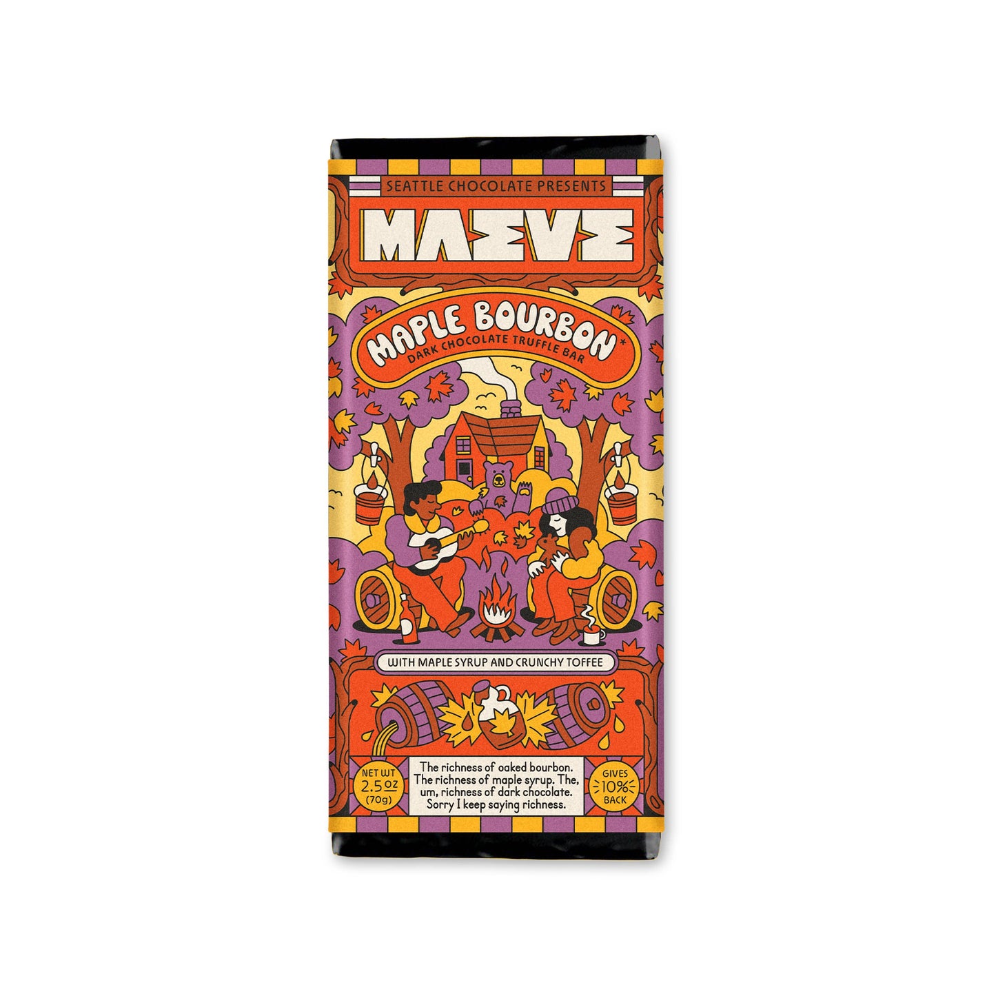 Maple Bourbon Truffle Bar