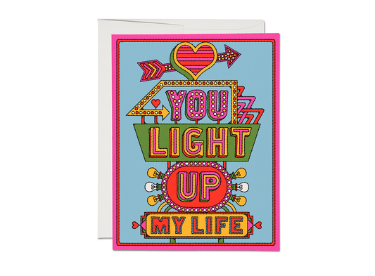 Light Up My Life card