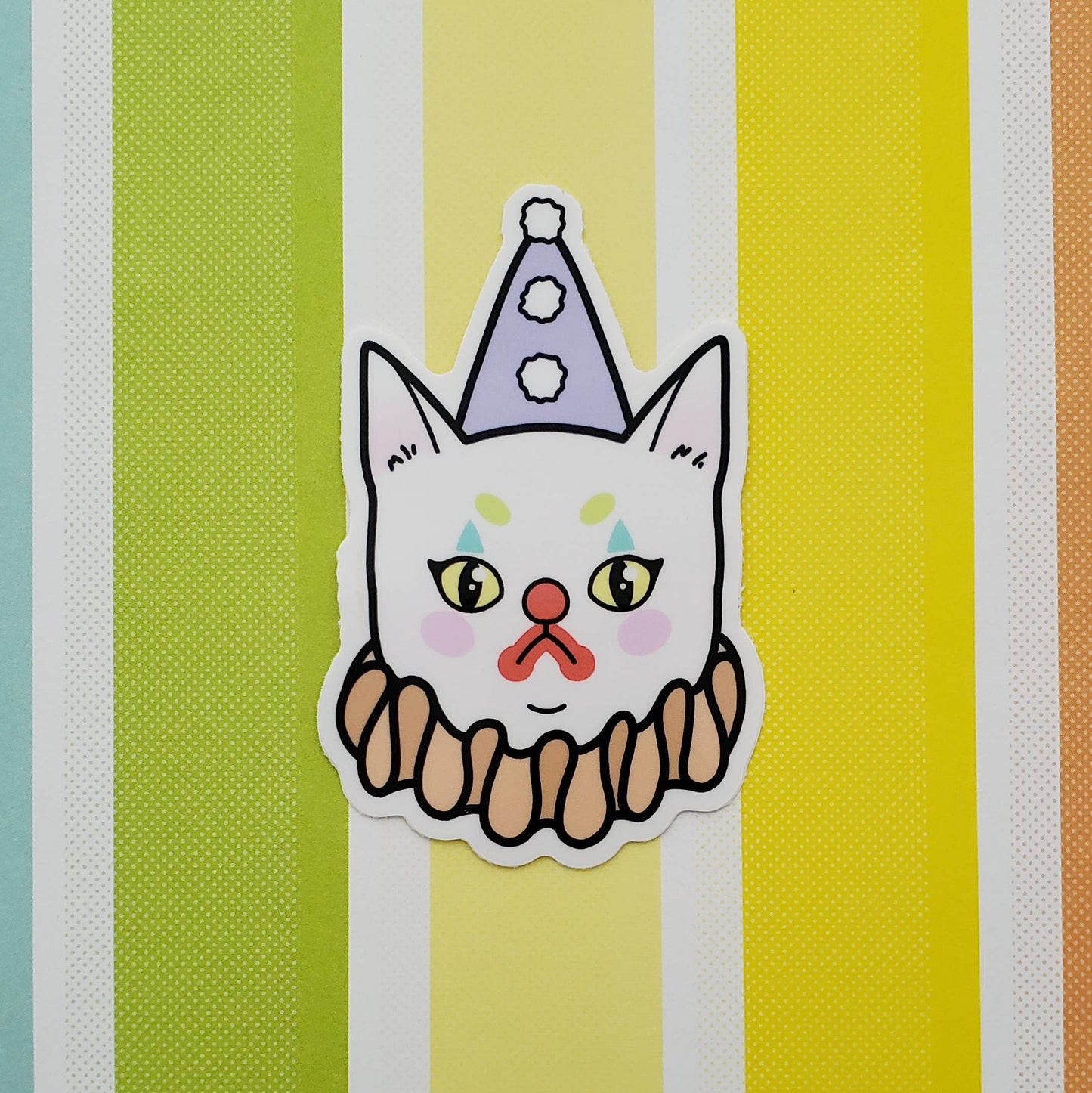 Clown Kitty sticker