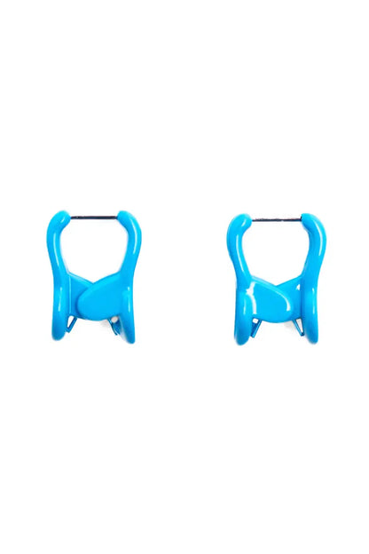 Blueberry Mini Claw Hoop Earrings