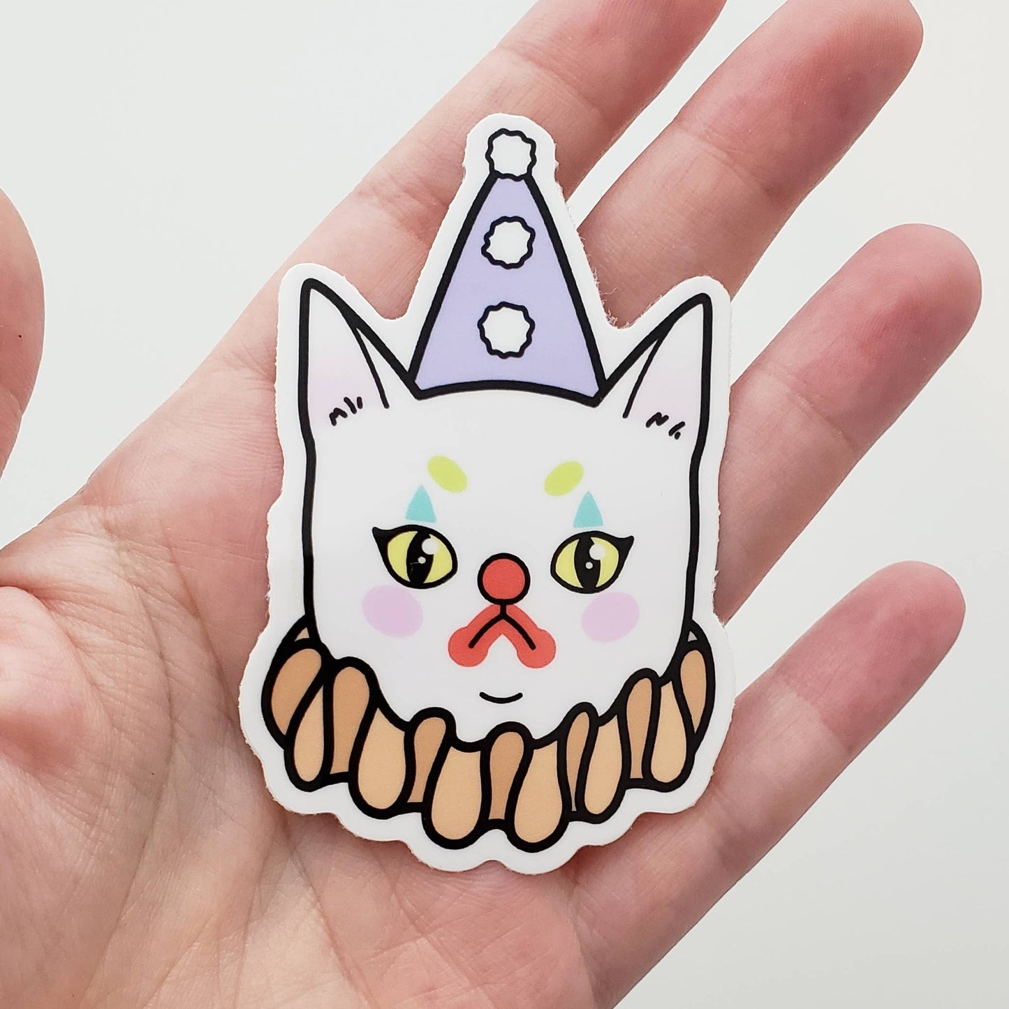 Clown Kitty sticker