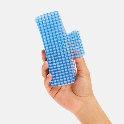 Blue Lattice Jumbo Box Claw