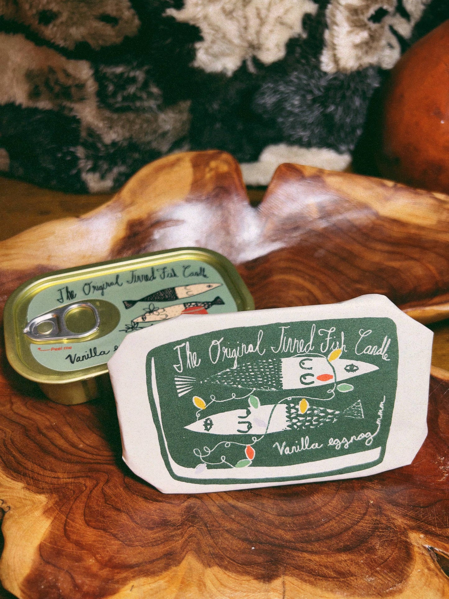Vanilla Eggnog Tinned Fish Candle