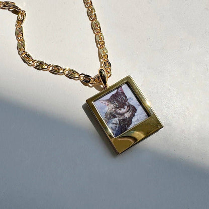 Silver Polaroid Photo Charm
