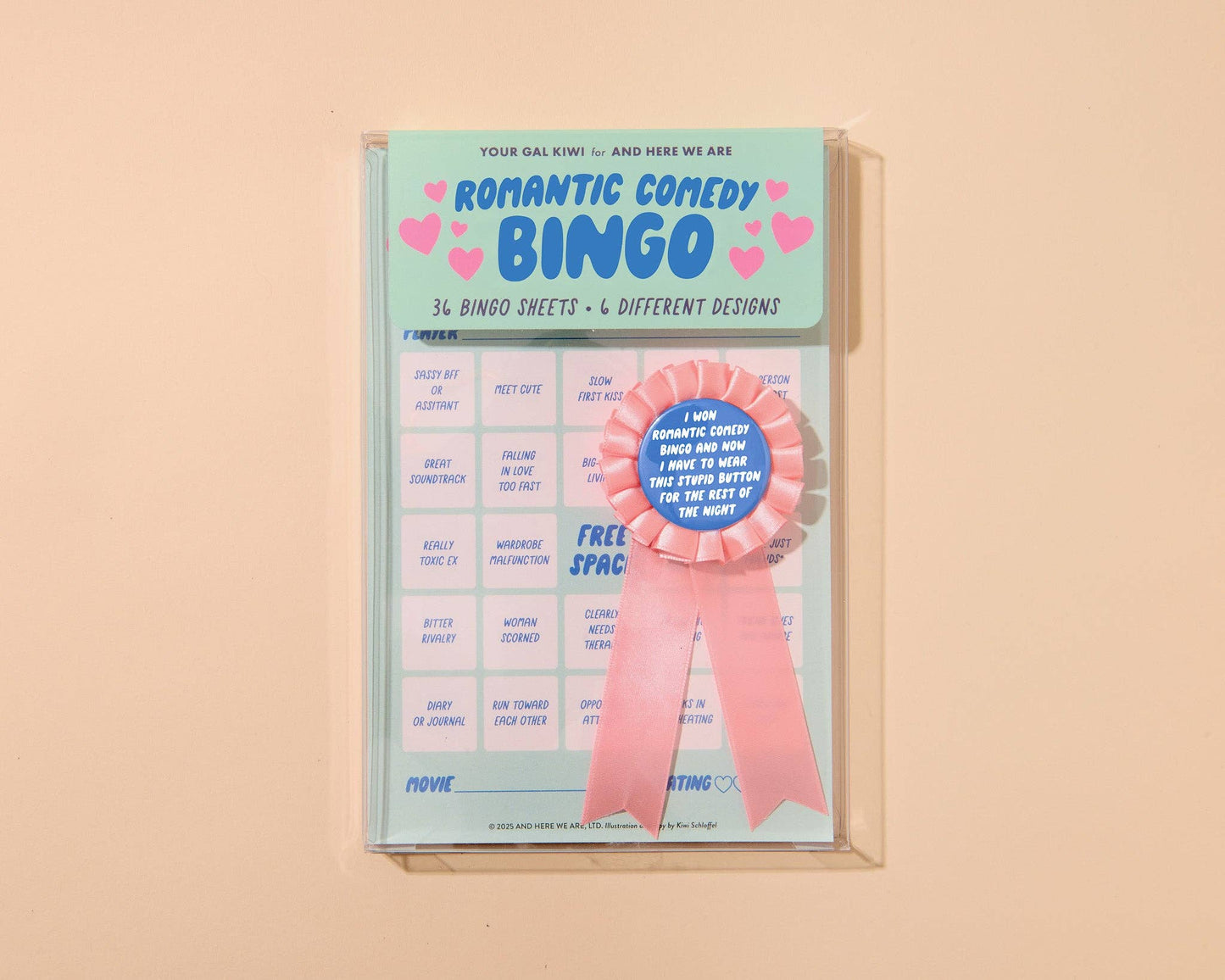 Cheesy Rom-Com Movie Night Bingo